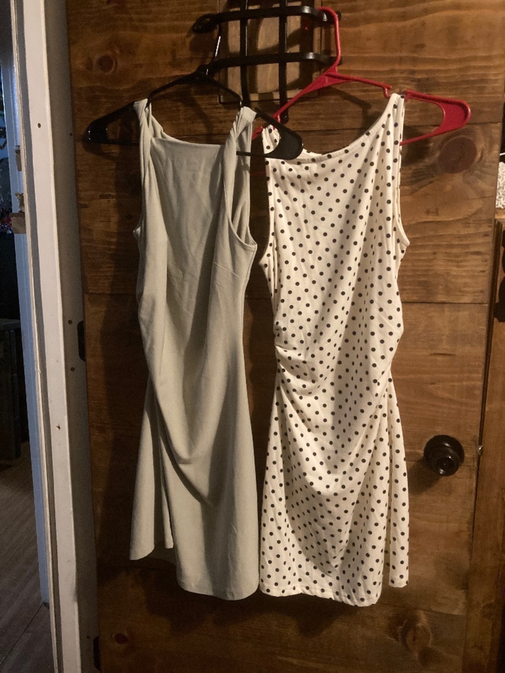 lot of 2 cider dresses xxs wedding spring summer green polka dot